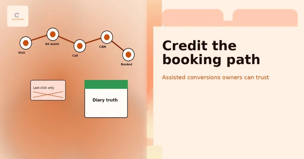 Attribution path motif for assisted conversions in long service sales cycles
