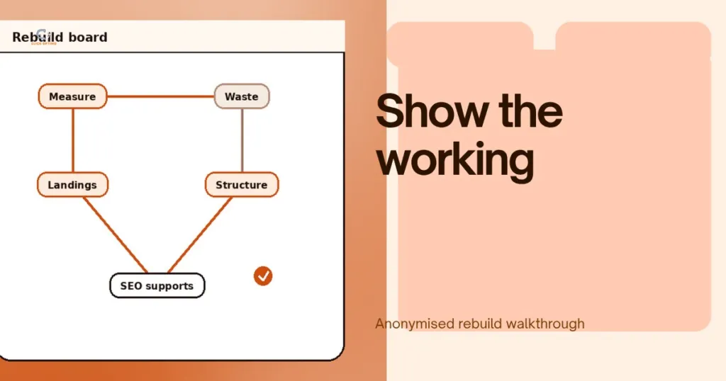 Decision-tree motif for an anonymised lead engine rebuild walkthrough
